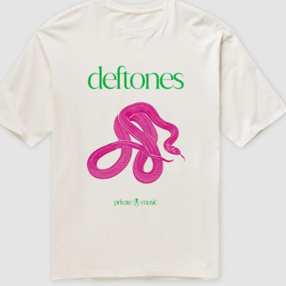 White Deftones Private Music T-Shirt